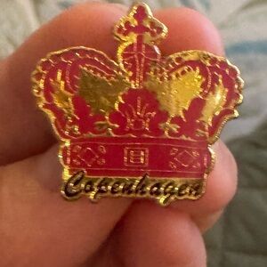 Copenhagen Crown Pin